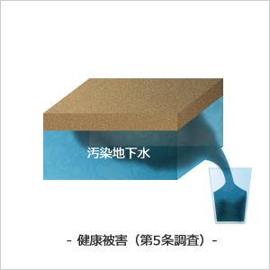 調査の流れ：調査の契機「健康被害（第5調査）」の調査法を適用する